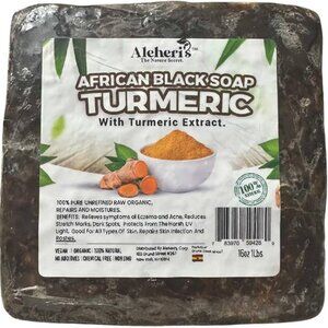 ALEHERIS TURMERIC AFRICAN BLACK SOAP 16oz